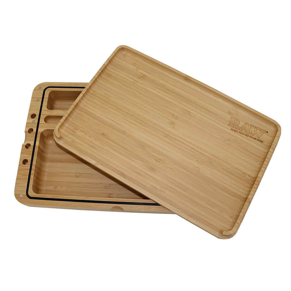 RAW Spirit Box Magnetisches Holz-Rolltablett