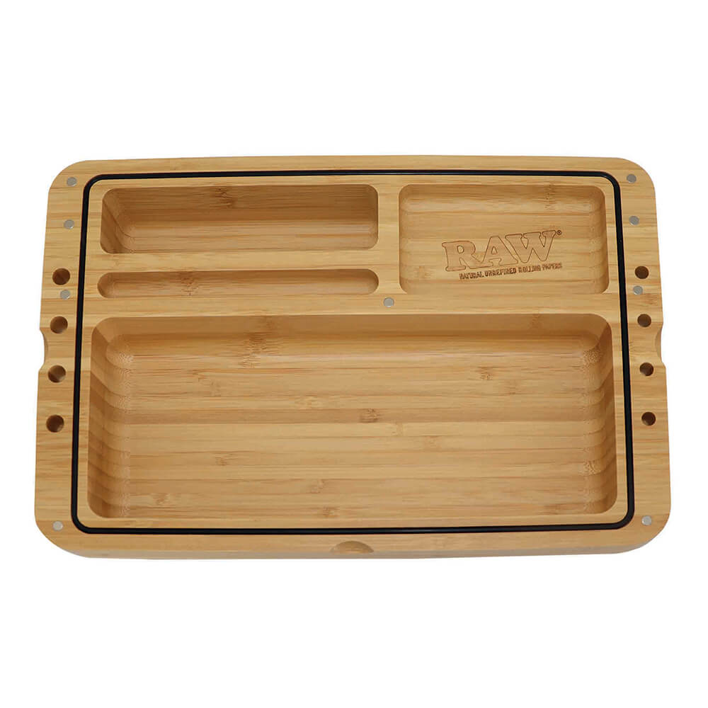 RAW Spirit Box Magnetisches Holz-Rolltablett